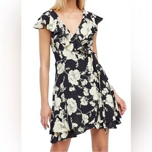 FREE PEOPLE FRENCH QUARTER FLORAL WRAP DRESS